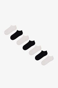 Resim Unisex Çocuk Essentials 7'li Patik Çorap - Çok Renkli / 35-37 