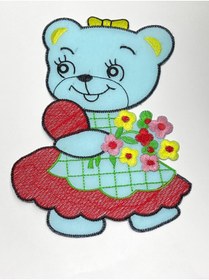 Resim karantuhafiye Bebek Battaniye Aplikesi / Bebek ve Çocuk Aplikesi / Büyük Boy Çiçekli 