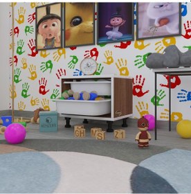 Resim Kenzlife Sepetli Mutfak Dolabı Ruberu Cvz 038x45x30 Banyo Oyuncak Çamaşır Beyaz 2 Li Sepet 