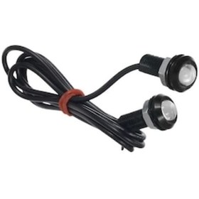 Resim Araç İçi Kartal Göz Ayna Altı Led Mavi Mavi 