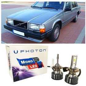 Resim Volvo 740 Led Xenon Uzun+kısa Far Ampulü H4 Mono Yeni Seri Beyaz 