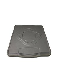 Resim Mat Siyah Soba Tablası Soba Altlığı 