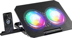 Resim ZRn33 2 Fanlı Standlı Rgb Laptop Soğutucu 