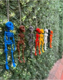 Resim 3DBASKILAR Iskelet Ayna Süsü (25 Adet) 