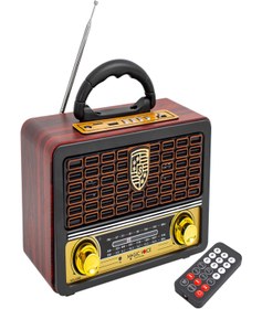Resim Usb/sd/fm/bluetooth Destekli Nostaljik Radyo 