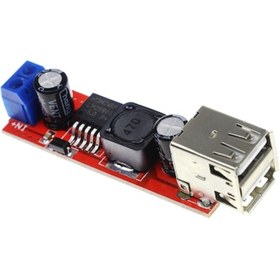 Resim Çift Usb Çıkışlı 9v 12v 24v 36v 5v 3a Gerilim Azaltıcı Modülü 