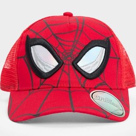 Resim Defacto Erkek Çocuk Marvel Spiderman Desenli Dokuma Cap Şapka F5333a825smrd1 Kırmızı 