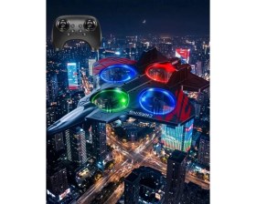 Resim Nevamel® LED Işıklı Oyuncak Drone Fighter Jet Tasarımlı Uzaktan Kumandalı Uçak 