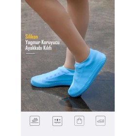 Resim Technojet Silikon Yağmur Koruyucu Ayakkabı Kılıfı Kaymaz Su Kir Geçirmez 