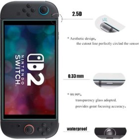 Resim GD34 Switch 2 Temperli Cam Ekran Koruyucu 2li Paket (Nintendo Switch 2) 