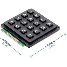 Resim Alkatronik 4x4 Matrix Tuş Takımı Keyboard Keypad 16 Buton Alarm Şifre 