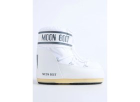 Resim Moon Boot MB Icon Low Nylon Beyaz Kadın Kar Botu Kısa Topuklu Konforlu Tasarım ile Şık Görünüm 