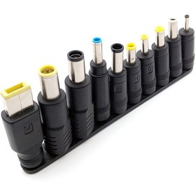 Resim Tips Universal Jack DC 5.5mmx2.1mm Bağlantı Noktaları Şarj Dönüştürücüsü Laptop Adaptörü 