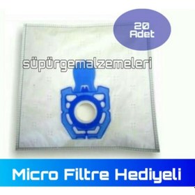 Resim Fakir Prestige 2000 - 2100 Hepa Bez Toz Torbası 20 Adet + Filtre 