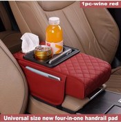 Resim Sunshine011 Universal Araç Konsolu Organizörü - Upgrade Turuncu, Kaymaz Tutamaklı Telefon Ve Bardaklık 