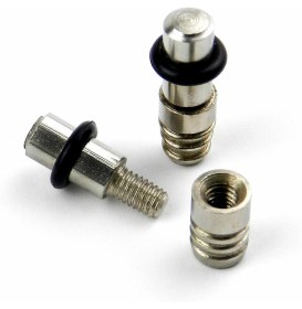 Resim Badem10 Raf Pimi Vidalı Contalı Cam Ahşap Metal Tutucu Çivisi Mobilya Dolap Pimi Metal (50 Adet) 