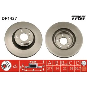 Resim TRW DF1437 Fren Diski On 26300AE050 26300AE070 26300AE071 (2 Adet Fiyatıdır) 