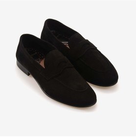Resim Mocassini Gold Erkek Loafer 65936 Siyah Süet 