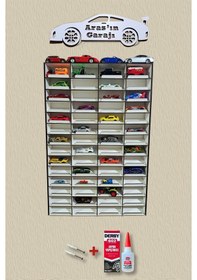 Resim Ahşap Araba Rafı (56 Araçlık) 