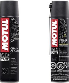 Resim Motul C1 Zincir Temizleme + C4 Zincir Yağlama Seti 