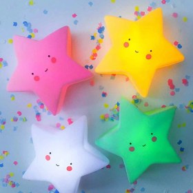 Resim Gülen Yıldız Tasarımlı LED Işıklı Masa Lambası 