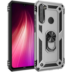 Resim emybox Redmi Note 8 Yüzük Stantlı Kamera Korumalı Köşe Korumalı Armor Tank Zırh Telefon Kılıfı Kapak 