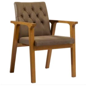 Resim Bengimobilya Sandalye Zus144 Kapitone Sırtlık Model Tam Kolçak Ahşap Kayın Isk 