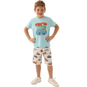 Resim Roly Poly Erkek Çocuk Bermuda Takım Açık Mavi - Açık Mavi / 2-3 Yaş 