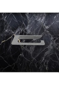Resim Lazer Kendinden Yapışkanlı Paslanmaz Çelik Oval Tuvalet Kağıtlığı Çok Renkli 