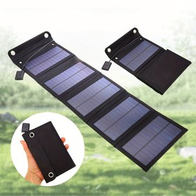 Resim WEIHAOXI Katlanabilir 60W Güneş Paneli Şarj Cihazı, Telefonlar, Laptoplar, Kameralar ve Fanlar için USB Şarj Aleti - Seyahat, Kampçılık, MP3 Çalarlar & Daha Fazlası İçin İdeal 