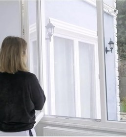 Resim Pencere Sinekliği Beyaz Tül Sineklik, Sivrisinek Ağı, Sinek Böcek Tutucu, Aparatlı Cam Sinek Teli, Kolay Montaj (TEK KANAT 75 * 125 CM) 