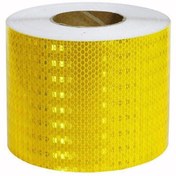 Resim Reflektif Sarı Petekli Fosfor Bant 10cm x 5 Metre 