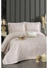 Resim Eliz Şönil Çift Kişilik Yatak Örtüsü 260x260 Cm Somon Somon 