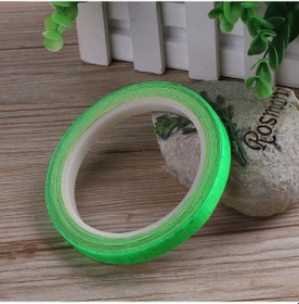 Resim Yeşil 8m 1cm Genişlik Dayanıklı Araba Gece Bisiklet Jant Su Geçirmez Aydınlık Araba Jant Bandı 
