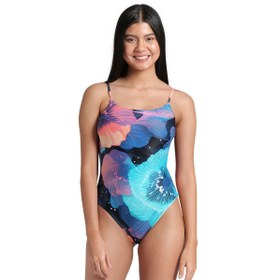 Resim Water Prints Swimsuit Kadın Çok Renkli Yüzücü Mayosu 009398301 