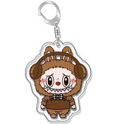 Resim 5.5 Cm/2.17in Labubu Küçük Koyun Anahtarlık Sevimli Karikatür Akrilik 17631 