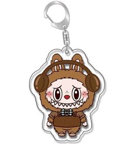 Resim 5.5 Cm/2.17in Labubu Küçük Koyun Anahtarlık Sevimli Karikatür Akrilik 17631 