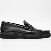 Resim Tamer Tanca Erkek Hakiki Deri Siyah Loafer Ayakkabı 342 7876 Erk Ayk Sk23/24 Sıyah Gyk Siyah 