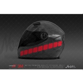 Resim Rfhlm240 Reflektif Kask Seritleri V2 Kırmızı 