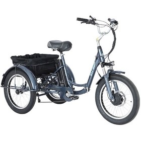 Resim Strada Cycles E-Vibe Hidrolik Disk 20 Jant Üç Tekerlekli Elektrikli Bisiklet 