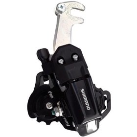 Resim Shimano Tourney RD-TY200 Kısa Bacak Kulaklı Arka Aktarıcı Siyah 