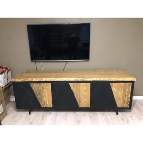 Resim ISIKLARWOOD Metal Işlemeli Tv Ünitesi 