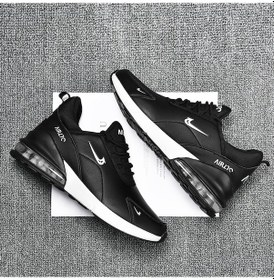 Resim Unisex Hava Yastıklı Spor Ayakkabı - Nefes Alabilir Kaydırmaz Moda Sneaker 36-47 Numara, 270/271/273 Model Bej - Beyaz 