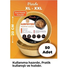 Resim Pisirme Kagidi 50 Adet Airfryer Xxl Xl Yagli Kagit Xiaomi Philips Tüm Markalara Uyumlu Yuvarlak 