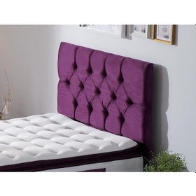 Resim Nironyatak Niron Purple Tek Kişilik Yatak Başlığı - 100 Cm Mor Kumaş Başlık 