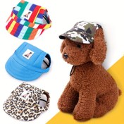 Resim Köpekler için Pet Aksesuarı Beret ve Beyzbol Şapkası, Teddy Ördek Gagalı Şapkalar - Makinede Yıkanabilir, Küçük ve Orta Irklar için Tüm Mevsim Giyilebilir, Polyester Dolgulu Dokunmamış Kumaş, Kolay Giyilebilir ve Tasma Uyumu 