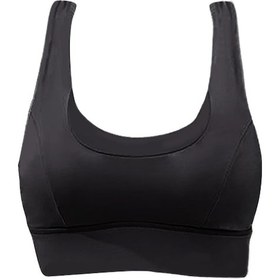 Resim Suntek Kadın Spor Sutyen Kırpma Üst Yelek Shapewear Streç Sütyen Siyah Xl Siyah 