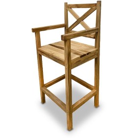 Resim Bar Sandalyesi Ahşap Tabure Bar Tabure Mutfak Sandalyesi 5149 Ahşap 