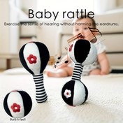 Resim CEKCEK Gençler İzleme & Tutma Eğitimi Oyuncak - Siyah & Beyaz, Gençler için Yumuşak Polyester Dambıl - Mükemmel Doğum Günü, Tatil ve Şükran Günü Hediyesi, Gençler Oyuncakları 