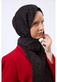 Resim Mirsoy Scarf Lina Modern Desen Şal Siyah 